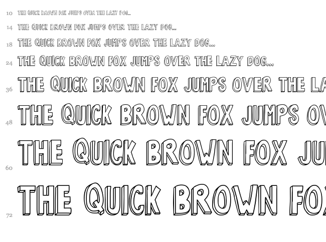 Bob's Burgers font waterfall